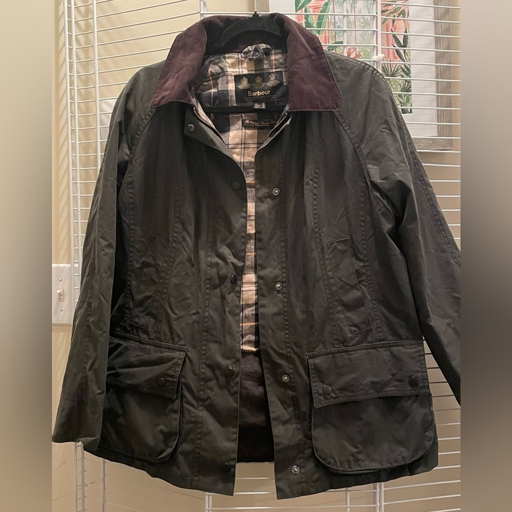 The Original Barbour Tartan - Waxxed Jacket - COLOR: OLIVE